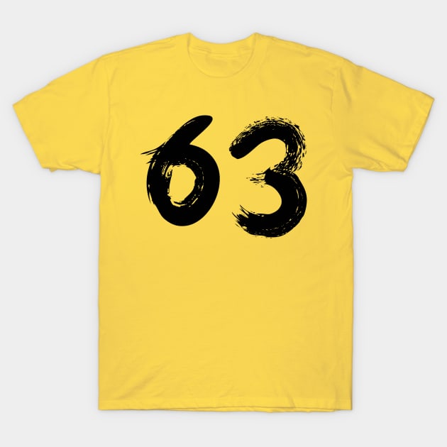 Number 63 T-Shirt by Erena Samohai